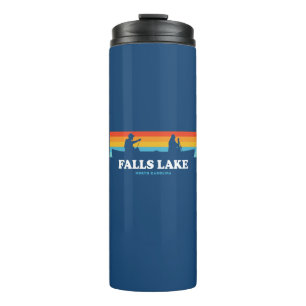 Falls Lake North Carolina Canoe Thermal Tumbler