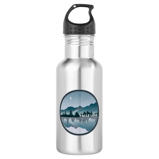 Falls Lake North Carolina Reflection 532 Ml Water Bottle (Front)