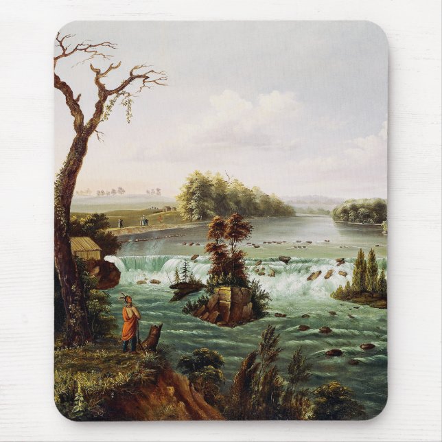 Falls of Saint Anthony by Henry Lewis Mouse Mat (Front)