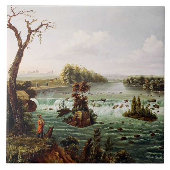 Falls of Saint Anthony by Henry Lewis Tile (Front)