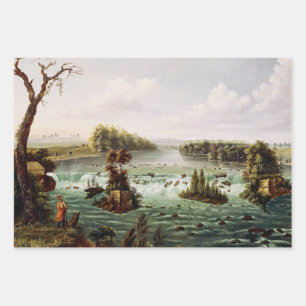 Falls of Saint Anthony by Henry Lewis Wrapping Paper Sheet