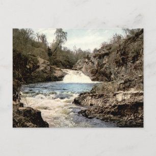 Falls of Shin Vintage Scottish Waterfall Postcard