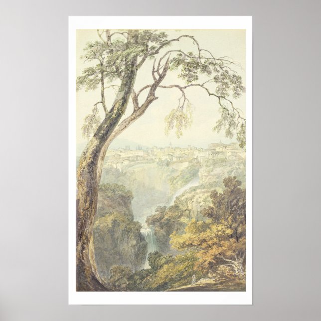 Falls of the Anio (w/c) Poster (Front)