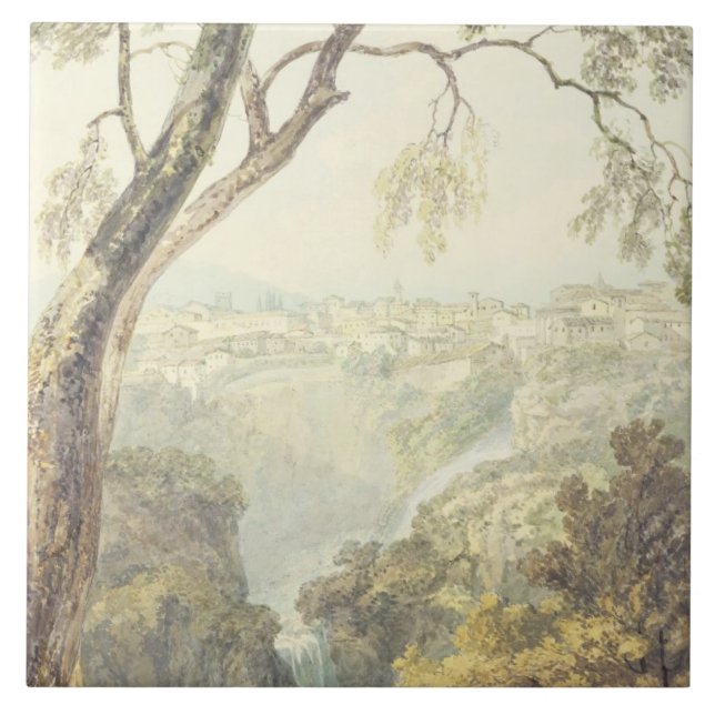 Falls of the Anio (w/c) Tile (Front)