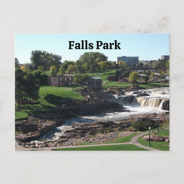 Falls Park, Sioux Falls, South Dakota Postcard (Front)
