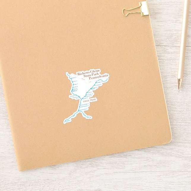 Falls Trail Map 3"x3" (Notebook)