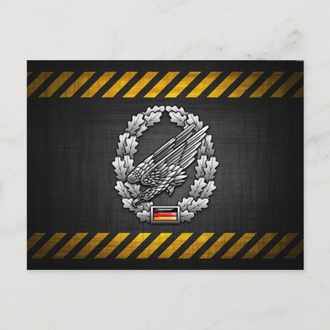 Fallschirmjägertruppe Barettabzeichen Postcard (Front)