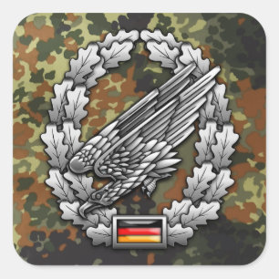 Fallschirmjägertruppe Barettabzeichen Square Sticker