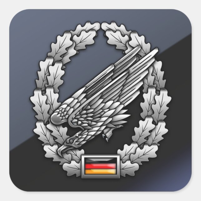 Fallschirmjägertruppe Barettabzeichen Square Sticker (Front)