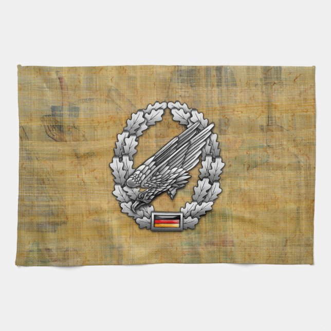 Fallschirmjägertruppe Barettabzeichen Tea Towel (Horizontal)