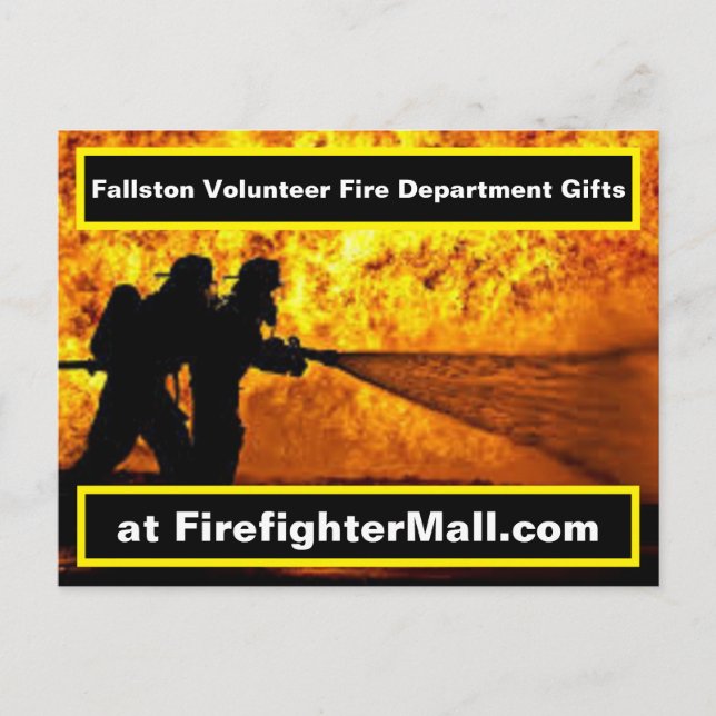 Fallston Volunteer Fire Department Postcard (Front)