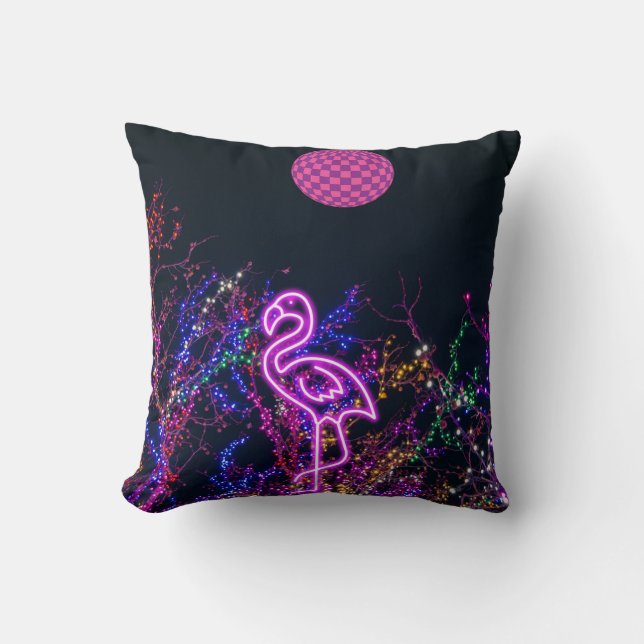 Falmingo at the dance party. cushion (Front)