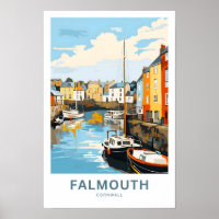Falmouth Cornwall Travel Print