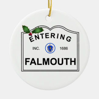 Falmouth MA Ceramic Tree Decoration