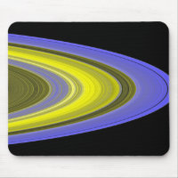 False-colour image of Saturn's rings
