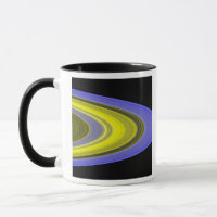 False-colour image of Saturn's rings