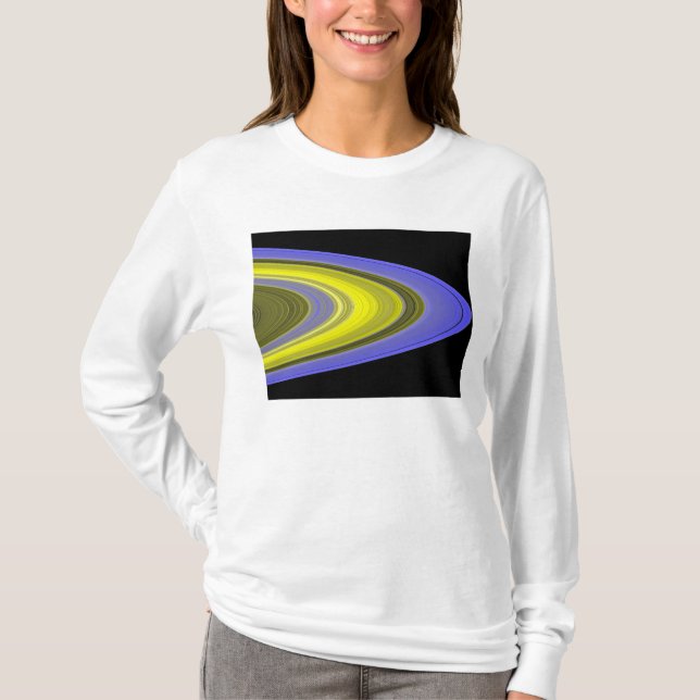 False-colour image of Saturn's rings T-Shirt (Front)