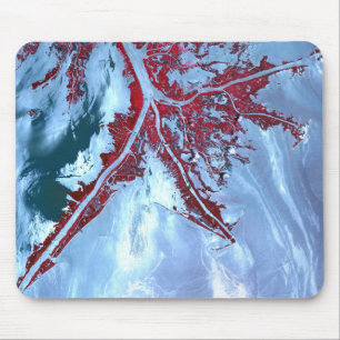False colour satellite mouse mat