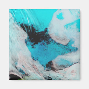 False colour view of Polynya (open water) Magnet