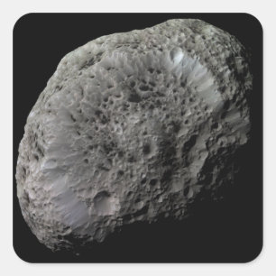 False-colour view of Saturn's moon Hyperion Square Sticker