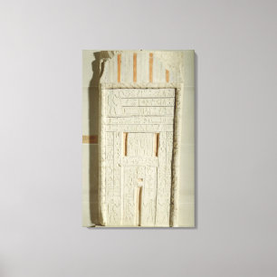 False door of Sheshi, c.2300-2200 BC (painted lime Canvas Print