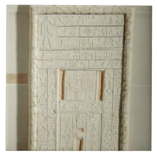 False door of Sheshi, c.2300-2200 BC (painted lime Tile