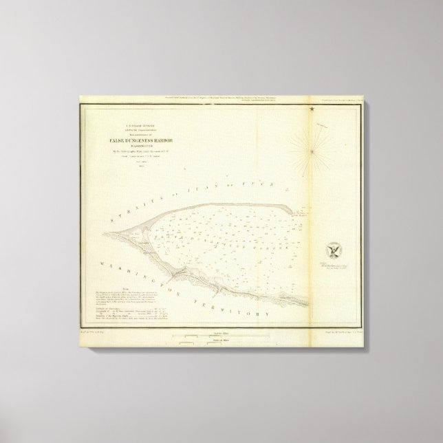 False Dungeness Harbour, Wash Canvas Print (Front)