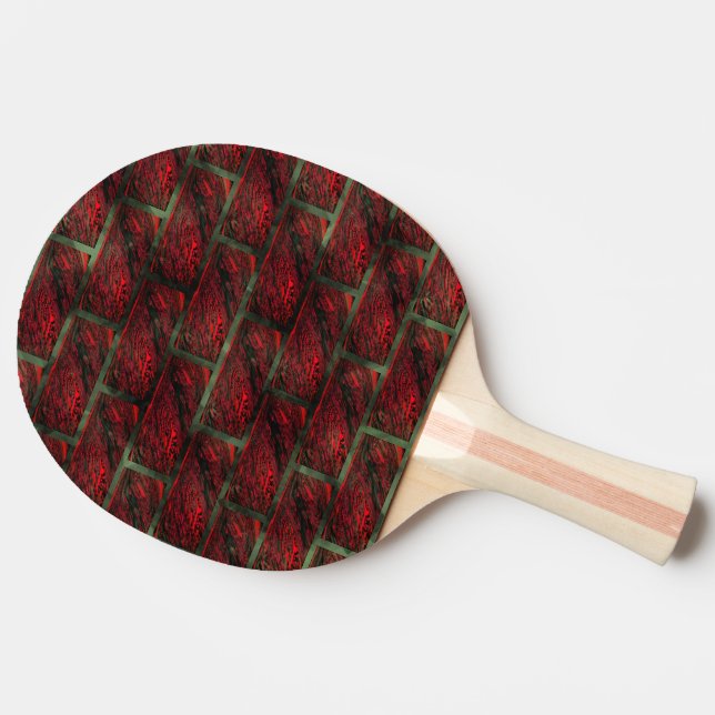 False exposed brick wall or tiles simulating it? ping pong paddle (Side)