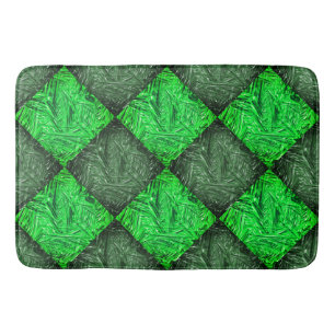 False green chess grass or coconut leaves. bath mat