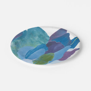 False Indigo I Paper Plate