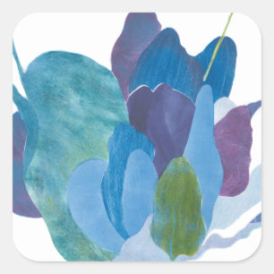 False Indigo I Square Sticker