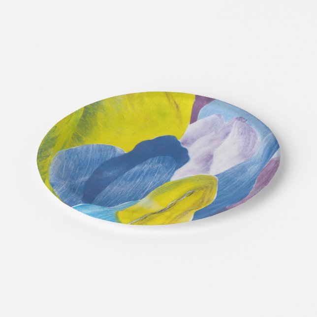 False Indigo III Paper Plate (Angled)