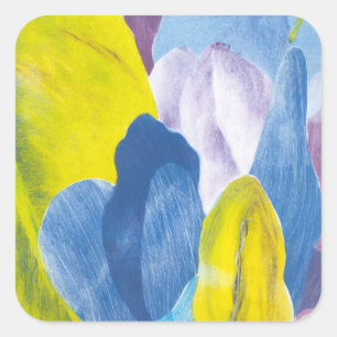 False Indigo III Square Sticker