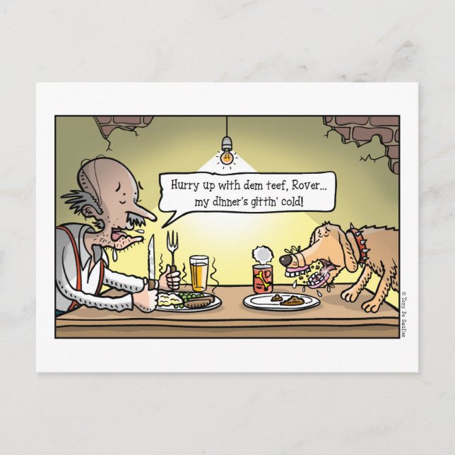 False teef! postcard (Front)