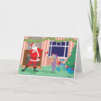 False Teeth Christmas Holiday Card