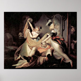 Falstaff in the laundry basket by Henry Fuseli Poster