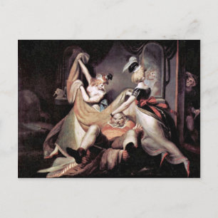 Falstaff In The Laundry Basket By Johann Heinrich Postcard