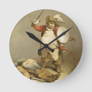 Falstaff with the Body of Hotspur, c.1786 (oil on Round Clock