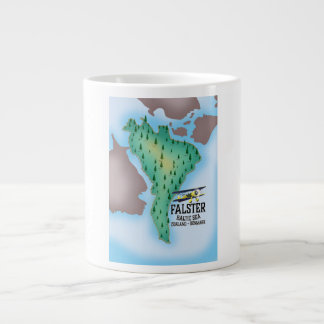 Falster Island Denmark travel poster. Large Coffee Mug