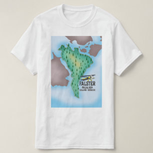 Falster Island Denmark travel poster. T-Shirt