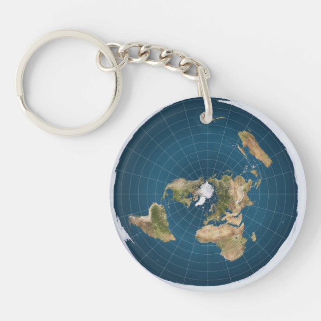 Falt earth Key Chain (Front)