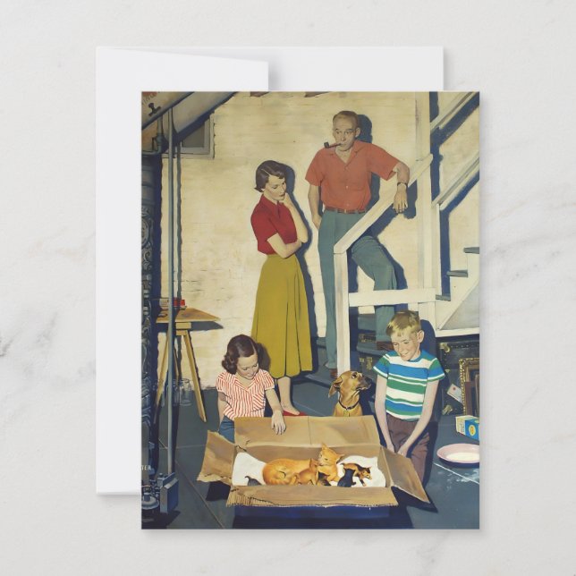 Falter New Litter Of Kittens Holiday Card (Front)