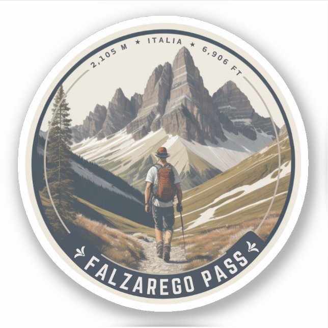 Falzarego Pass high mountain pass Belluno Italy (Front)