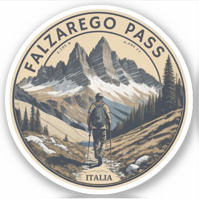 Falzarego Pass high mountain pass Belluno Italy (Front)
