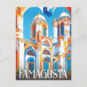 famagusta cyprus - cyprus beaches holiday postcard