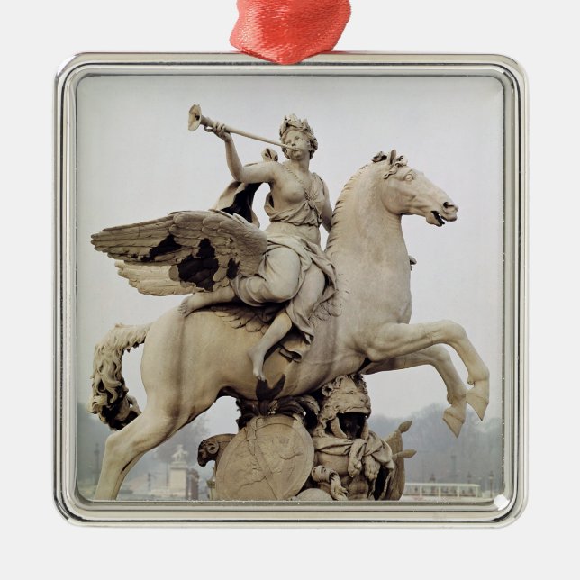 Fame Riding Pegasus  1699-1702 Metal Tree Decoration (Front)
