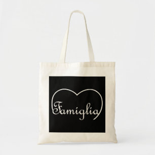 Famiglia Italian Family heart White Tote Bag