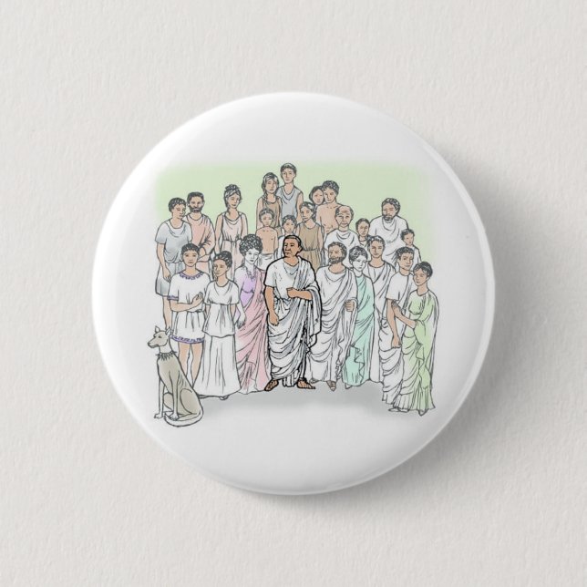 Familia Caecilii 6 Cm Round Badge (Front)