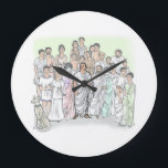 Familia Caecilii Large Clock<br><div class="desc">Clock featuring Pompeii's most famous family</div>