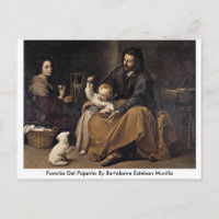 Familia Del Pajarito By Bartolome Esteban Murillo